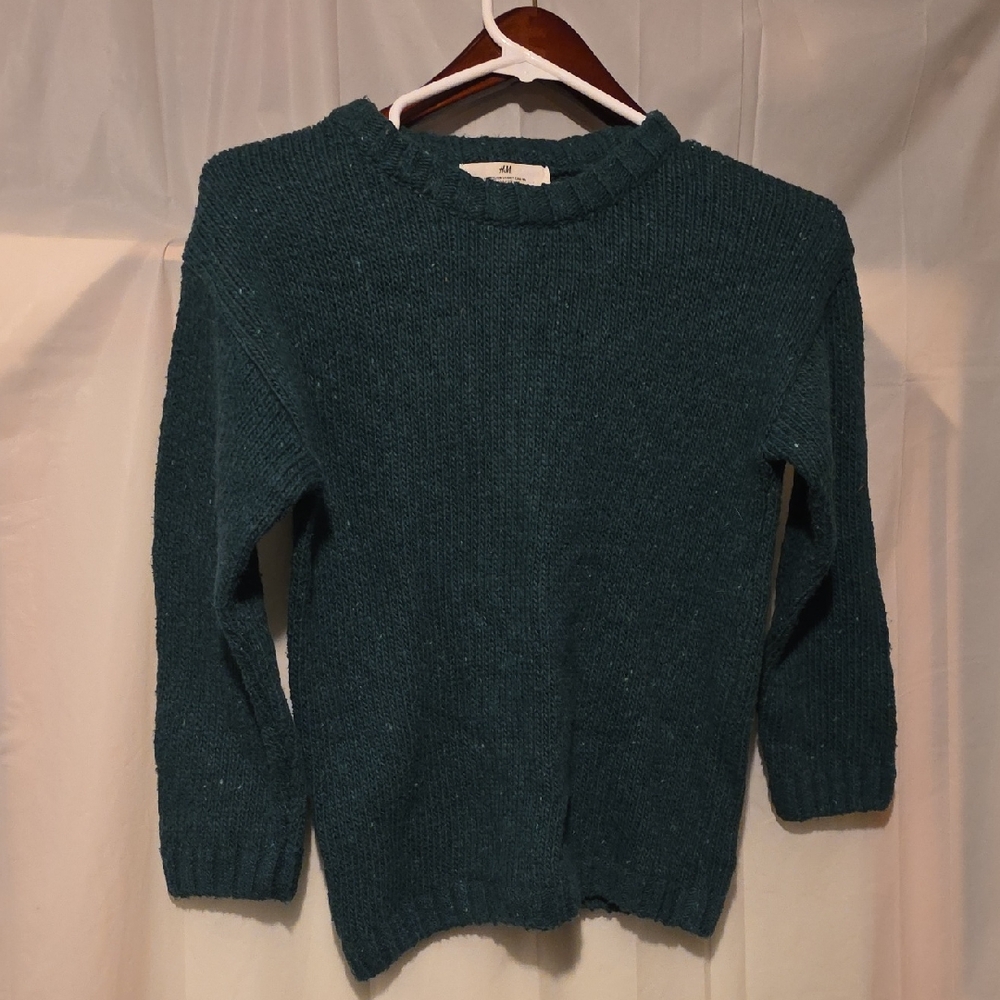 H&M Deep Teal Crew Neck Sweater